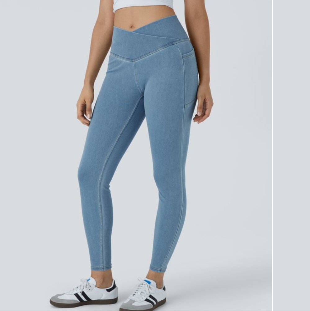 HALARA Women's Blue Jeggings